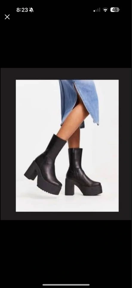 LAMODA Platform Chunky Ankle Boots - Size US 8 or 9 - photo 4