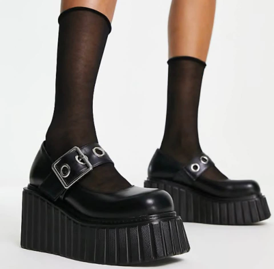 LAMODA CHUNKY PLATFORM CREEPER SHOES - Size US 8-9 - photo 2