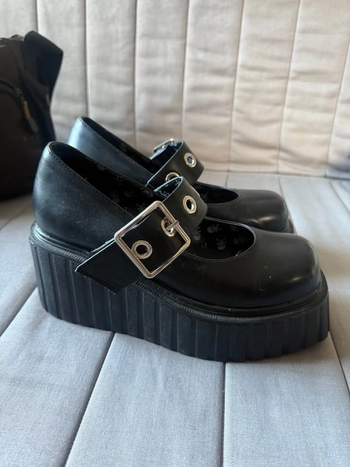LAMODA CHUNKY PLATFORM CREEPER SHOES - Size US 8-9 - photo 4