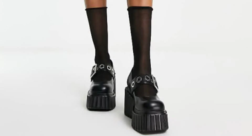 LAMODA CHUNKY PLATFORM CREEPER SHOES - Size US 8-9 - photo 5