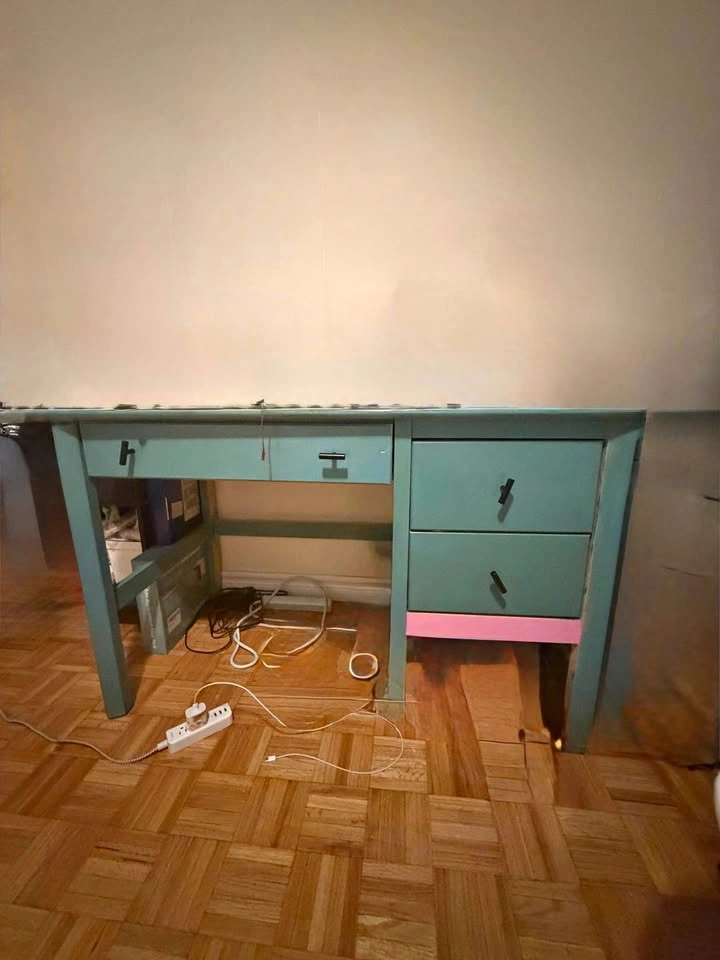 Solid wood desk