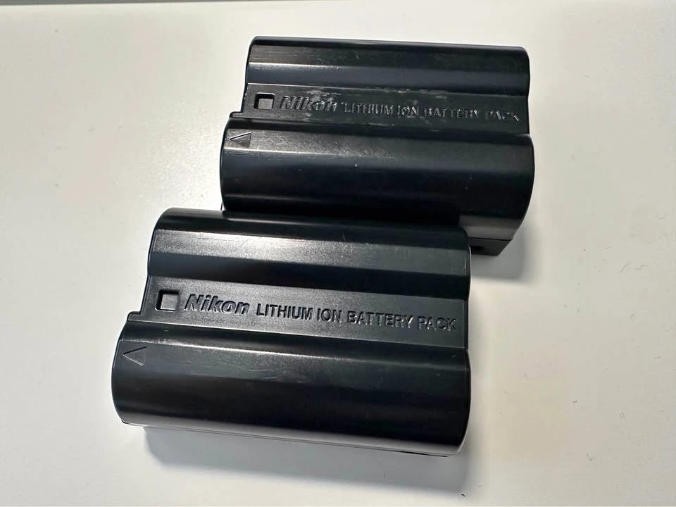 2 Nikon EN-EL15 Rechargeable Li-ion Batteries