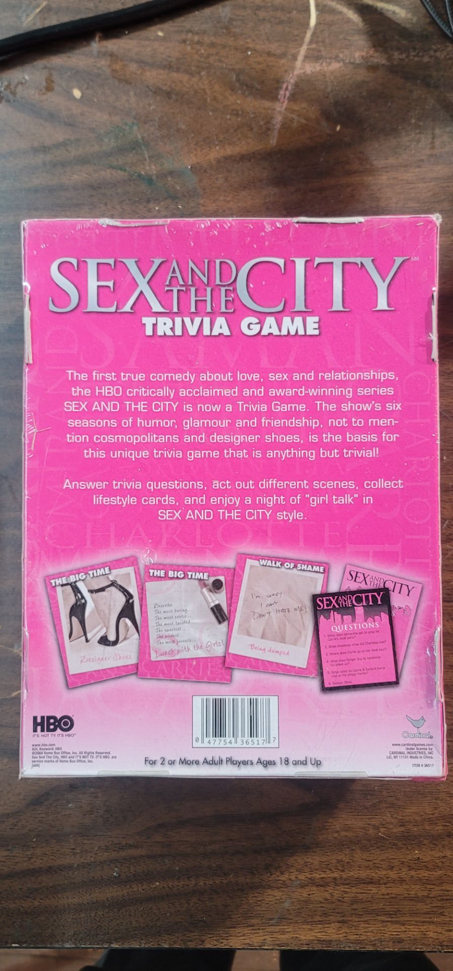 Sealed Sex and the City Trivia Game – HBO Collectible - photo 2