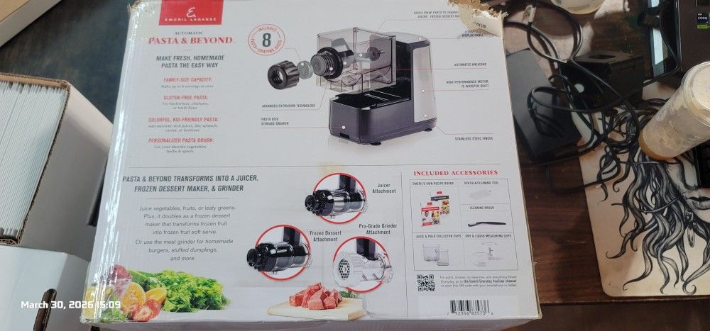Emeril Lagasse Pasta & Beyond Automatic Pasta Maker – NEW - photo 2