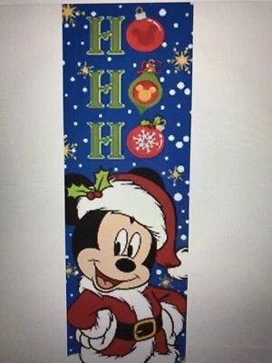 Disney Christmas Mickey Mouse “Ho Ho Ho” Hanging Banner Wall Dec - photo 2