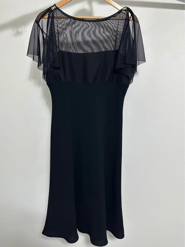 LAURA SIZE 12 Black Knee-Length Cocktail Dress - photo 2