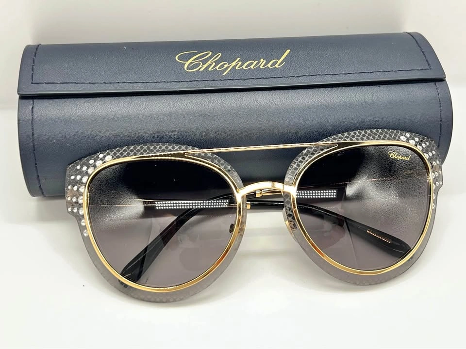 Chopard Cat-Eye Sunglasses with Crystals