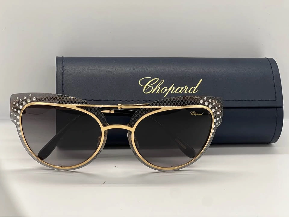 Chopard Cat-Eye Sunglasses with Crystals - photo 2
