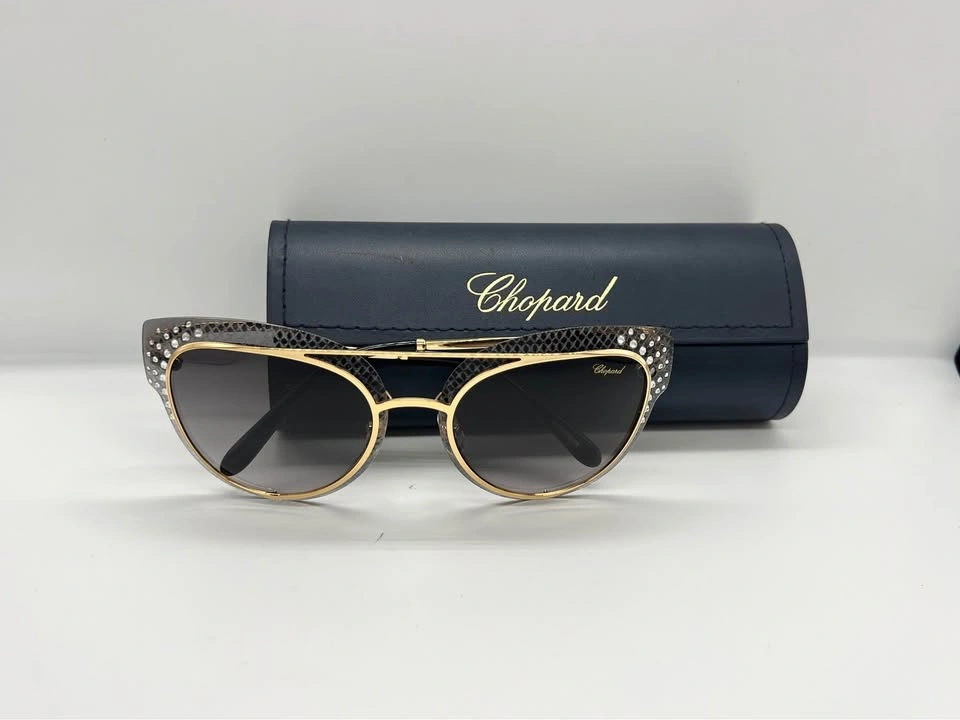 Chopard Cat-Eye Sunglasses with Crystals - photo 3