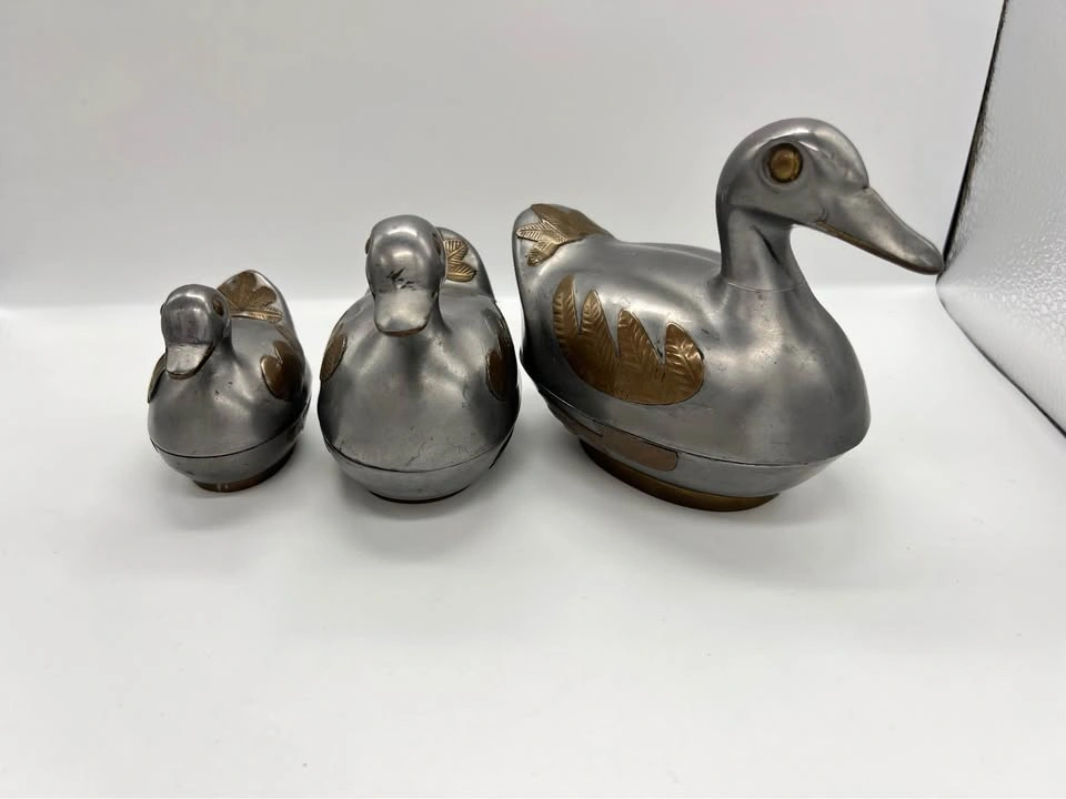 Set of 3 Vintage Duck Trinket Boxes - photo 2