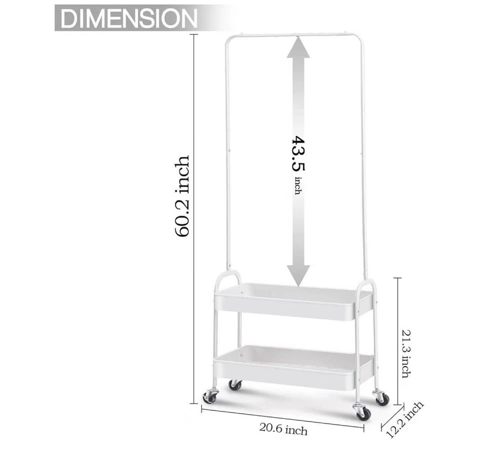 White Clothing Rack - photo 2