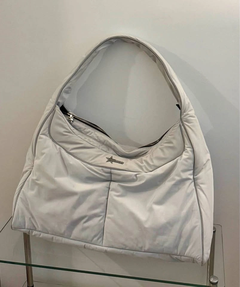 Heaven by Marc Jacobs Oversized Silver Shoulder Bag