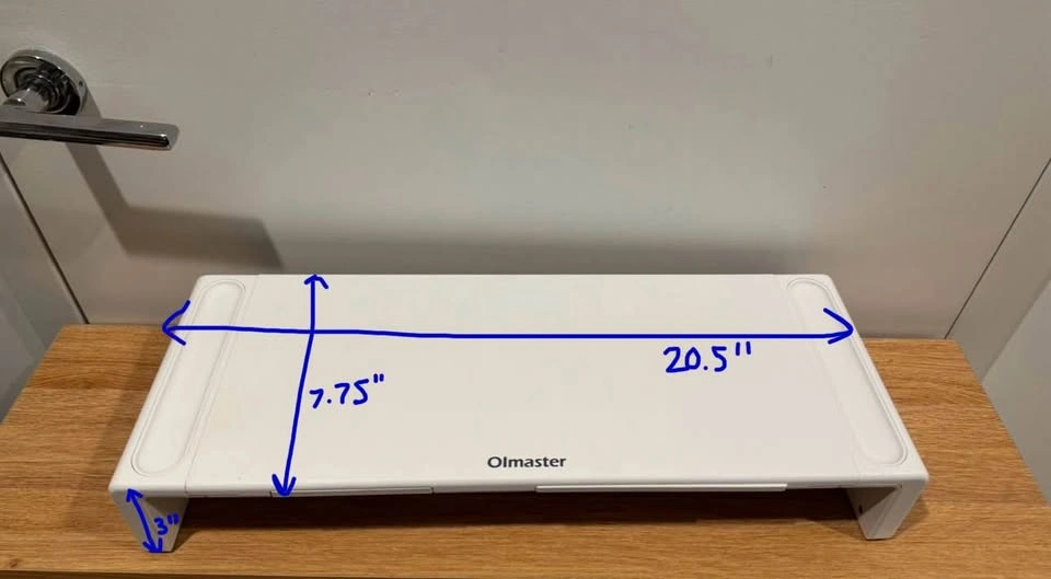 White Monitor Stand - photo 4
