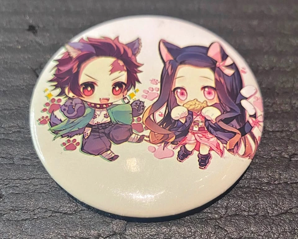 Kawaii Nezuko & Tanjiro Charm Pin