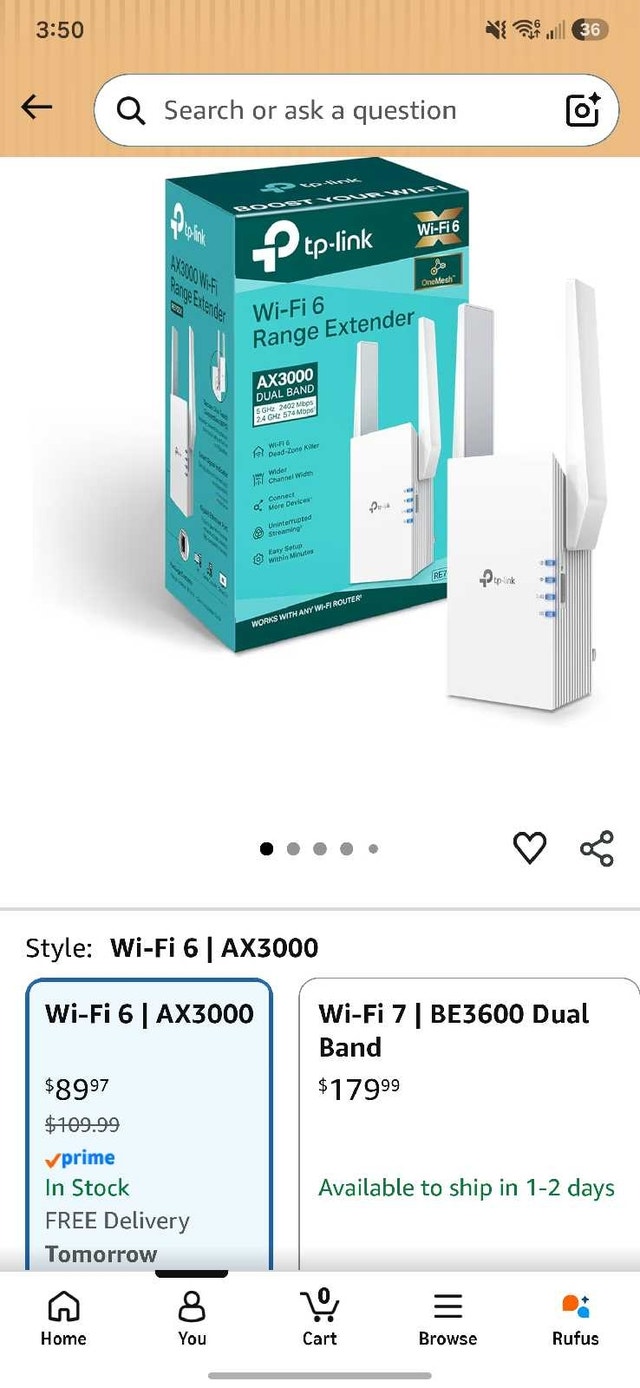 TP-Link Wifi 6 Extender (AX3000) - photo 5