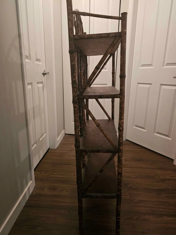 Vintage Tortoiseshell Bamboo Shelf - photo 2
