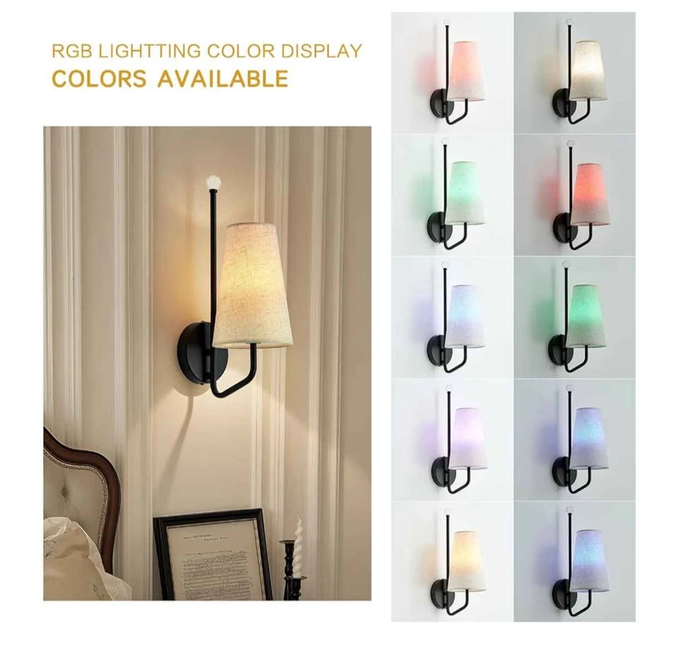 12 Colors Battery Operated Rechargeable Wall Lights, Set of 2 - photo 4