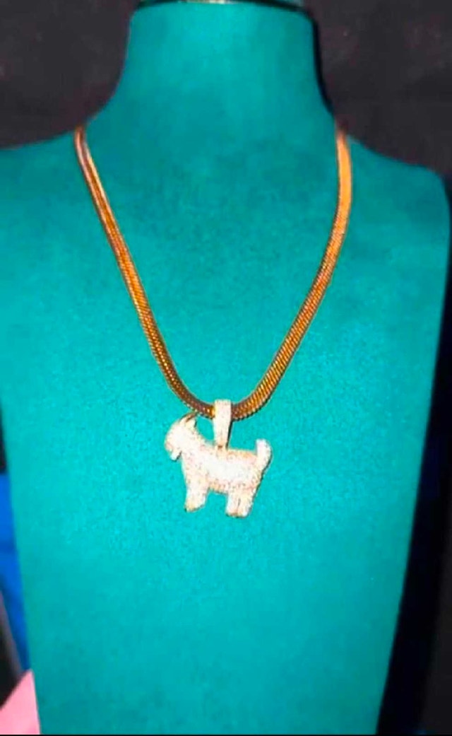 Goat Pendant + 5mm Luxury Chain - photo 2
