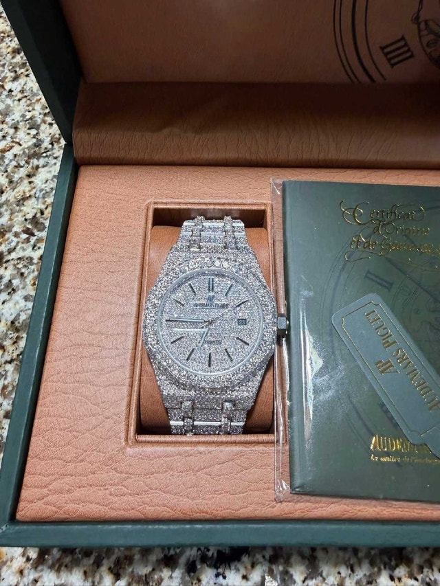 Iced Out AP Moissanite VVS Watch