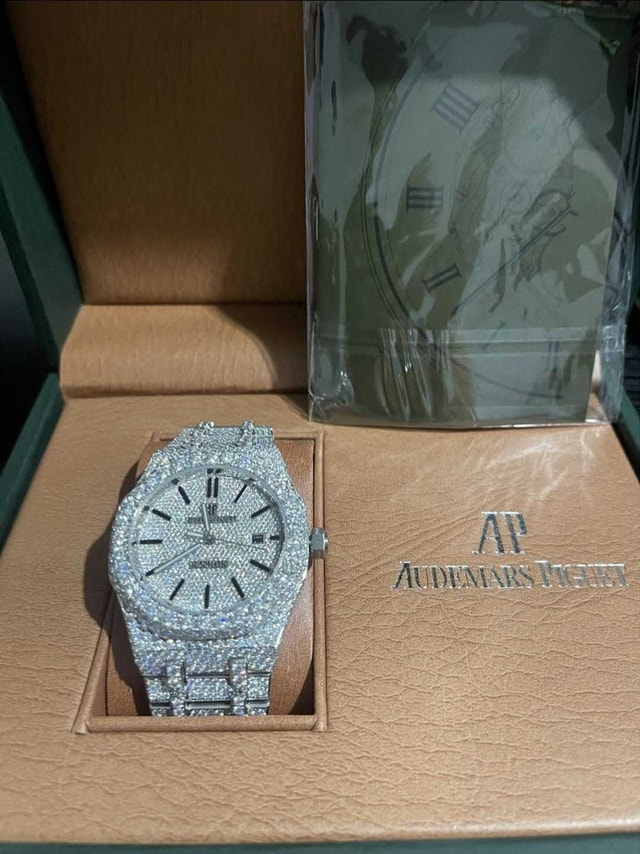 Iced Out AP Moissanite VVS Watch - photo 3