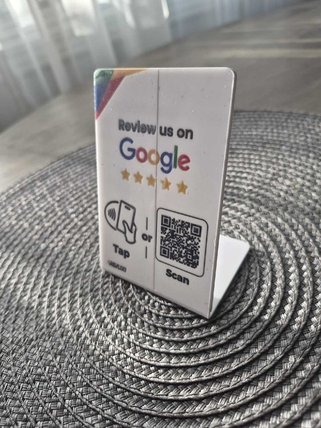 Google Review NFC Tap & QR Scan Stand - photo 4