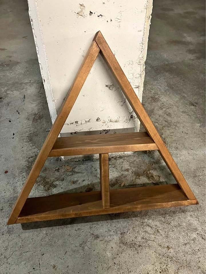 Wood Triangle Shelves