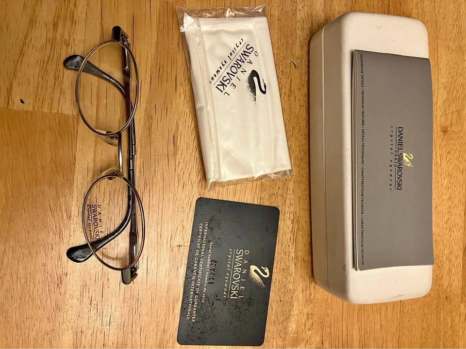 Swarovski 23k Gold Plated Eyeglasses