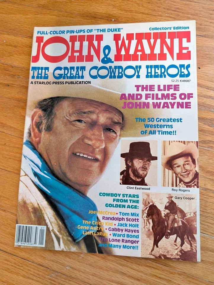 John Wayne & The Great Cowboy Heroes Starlog Press Magazine
