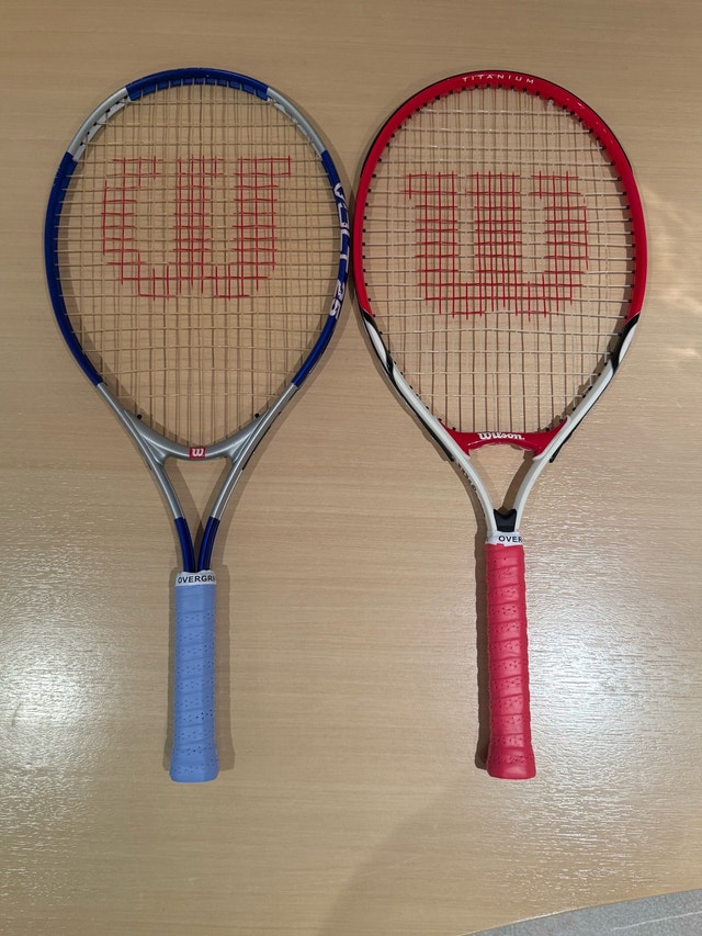 Wilson Volt 25 and Titanium Junior Tennis Rackets