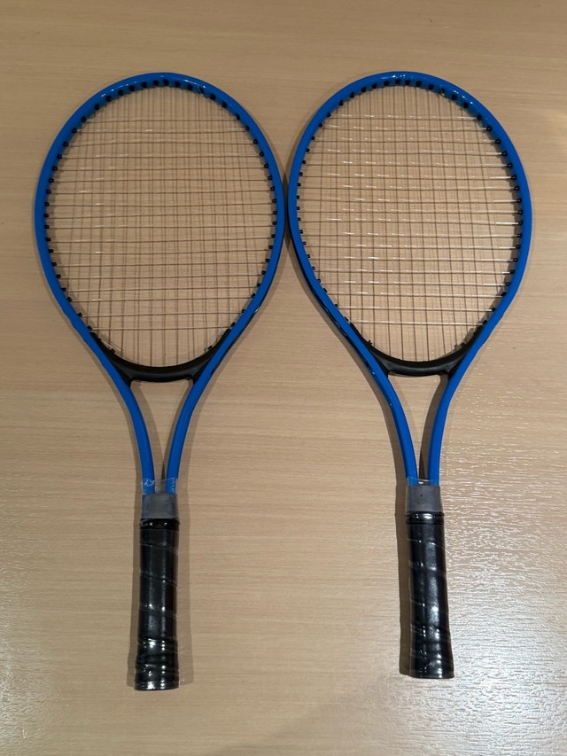 2x Blue Junior Kids Tennis Rackets Racquets