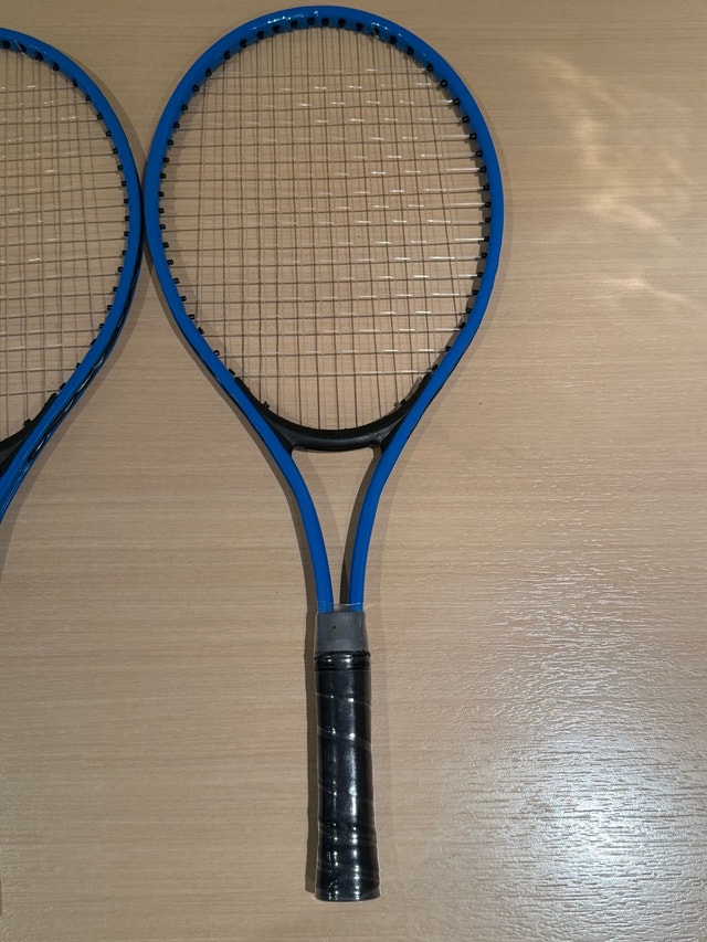 2x Blue Junior Kids Tennis Rackets Racquets - photo 2