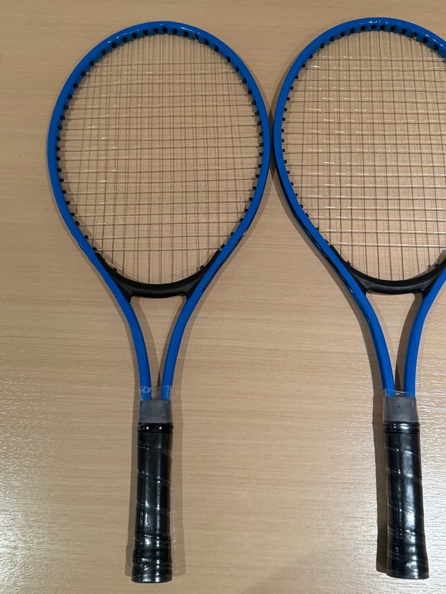 2x Blue Junior Kids Tennis Rackets Racquets - photo 3