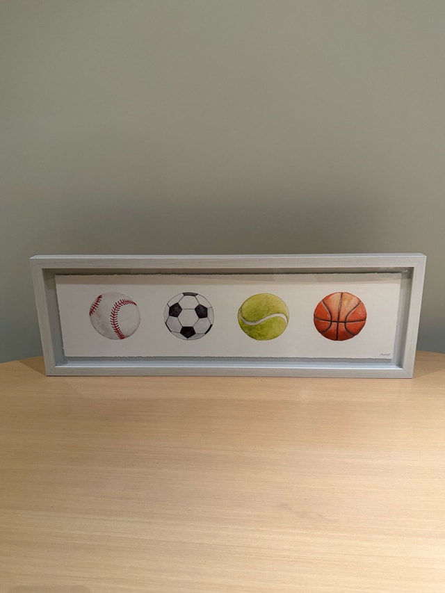 Marmont Sports Ball Watercolor Art