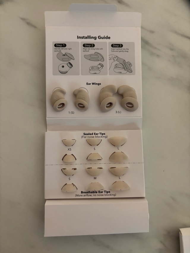 Bose Earbud Replacement Tips and Wings Kit
