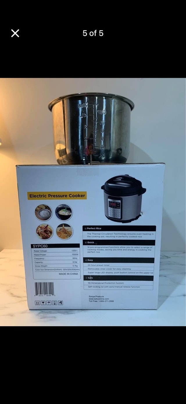 Sonya SYPC60 Electric Pressure Cooker