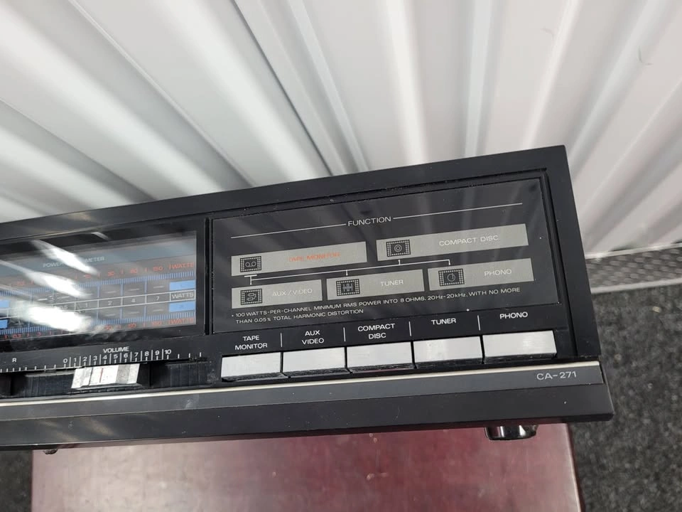 Fisher CA-271 Amplifier - Made in Japan - One Channel Works - photo 2