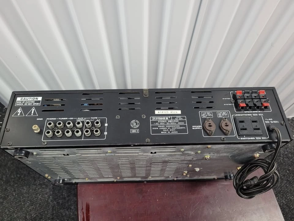 Fisher CA-271 Amplifier - Made in Japan - One Channel Works - photo 3