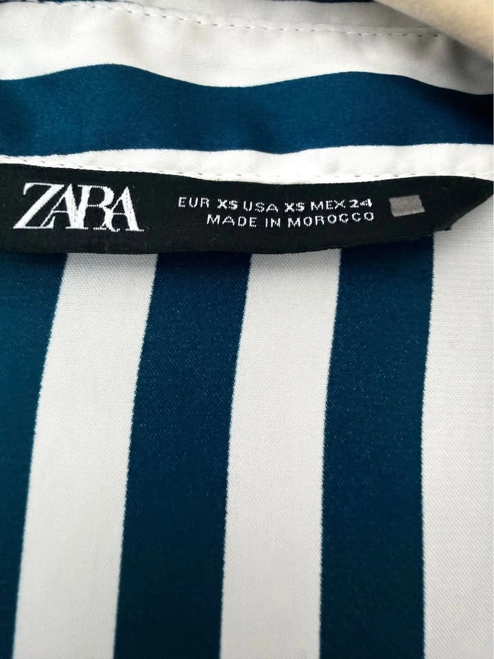 Satin Effect Striped Blouse - XS - photo 5