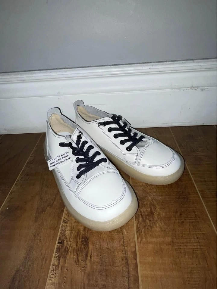 White sneakers