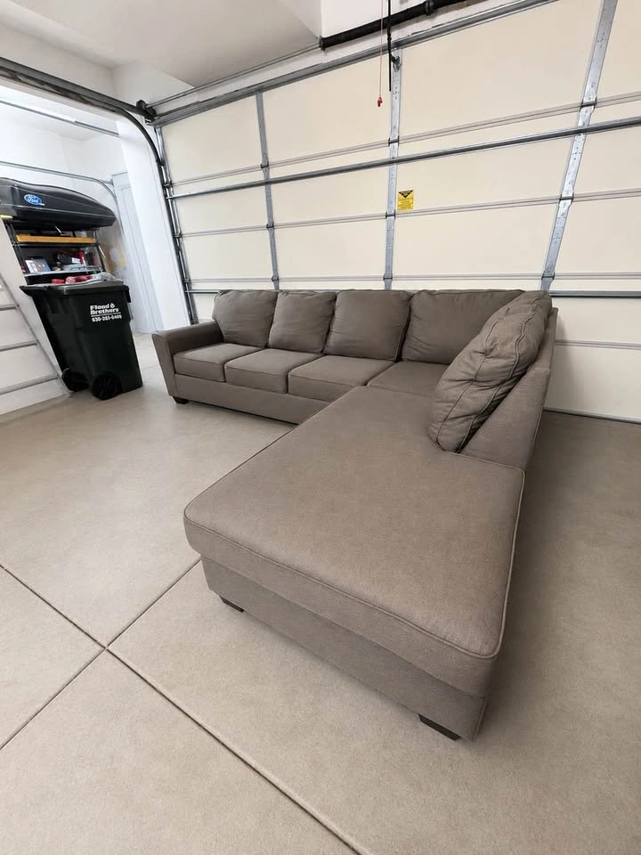 GRAY SECTIONAL COUCH - photo 3