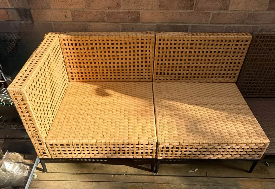 Outdoor Wicker L-Shape Sectional Sofa 2-Piece - photo 2