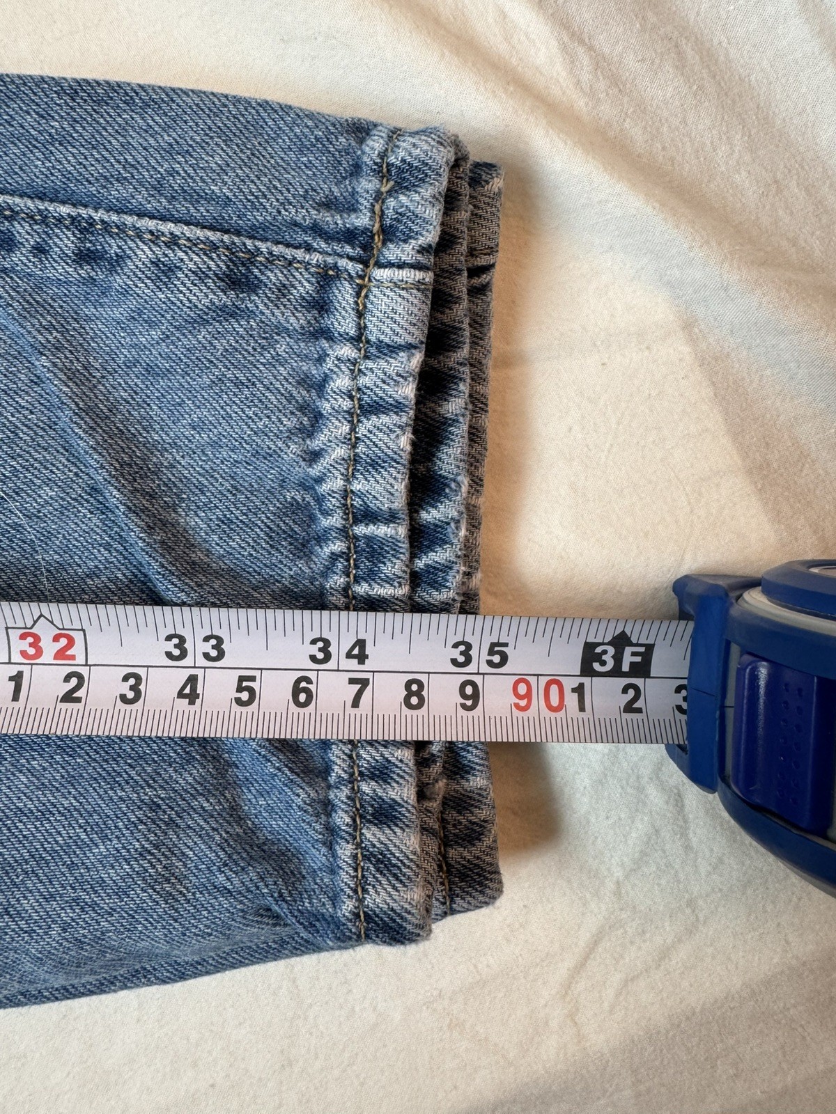 ZARA Cotton High Waist Paperbag Baggy Tapered Blue Jeans - 0 - photo 3