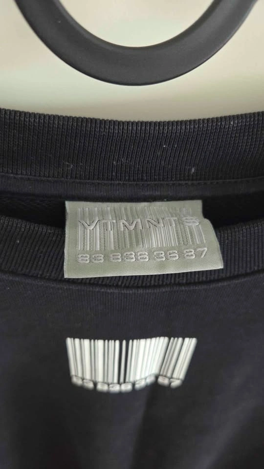 VTMNTS Barcode Sweatshirt - photo 3