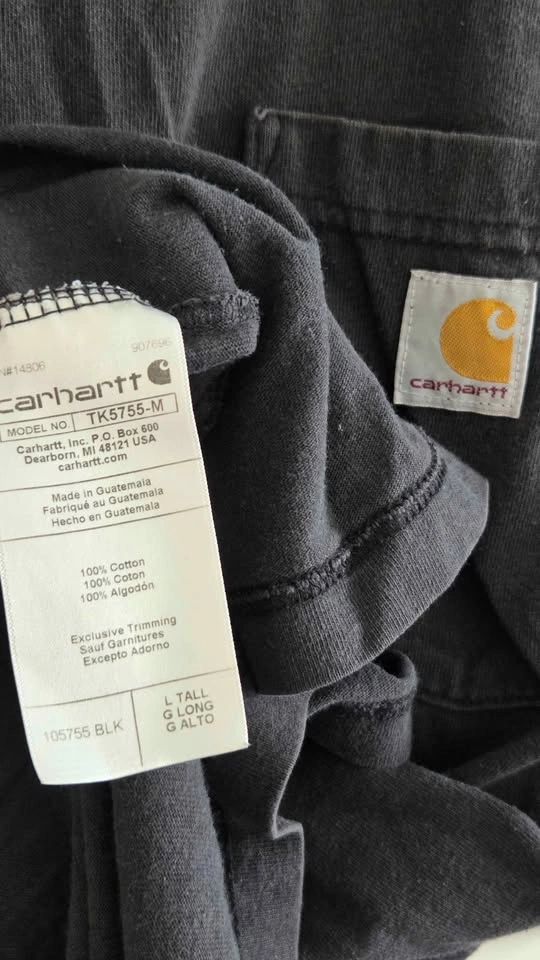 Carhartt 105755 Black Graphic Pocket T-Shirt - Large Tall - photo 4