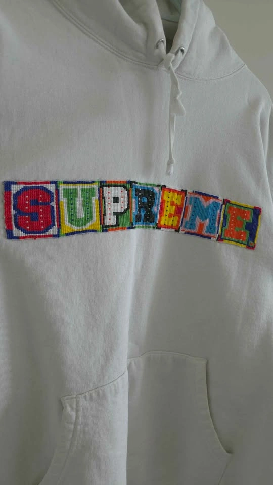 Supreme Beaded Hooded Sweatshirt SS23 - photo 2