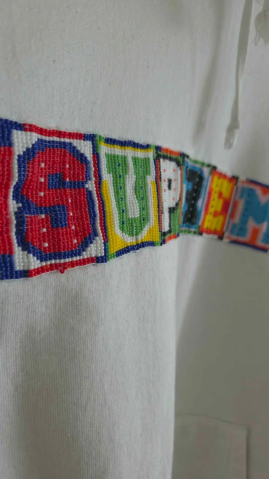 Supreme Beaded Hooded Sweatshirt SS23 - photo 3
