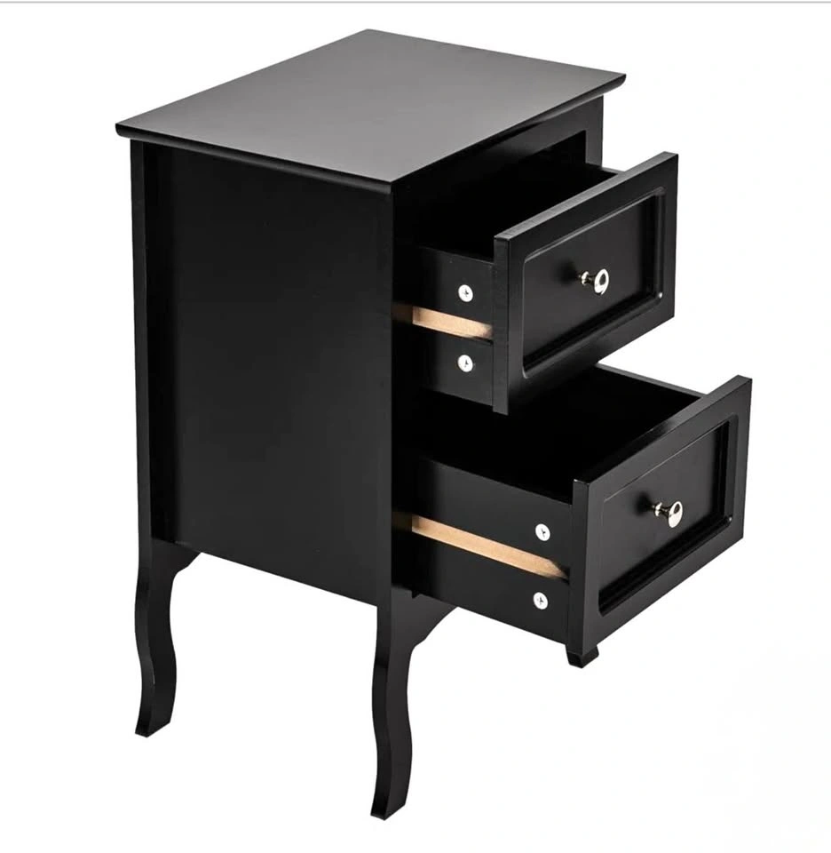 Kanosh 2 End Table Night Stand - Black - Wayfair