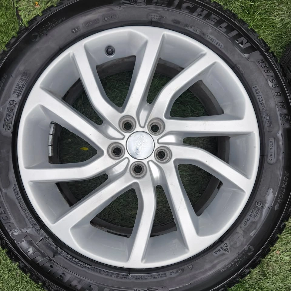 235/55/18 Michelin winter tires with Land Rover OEM rims 5x108 - photo 3