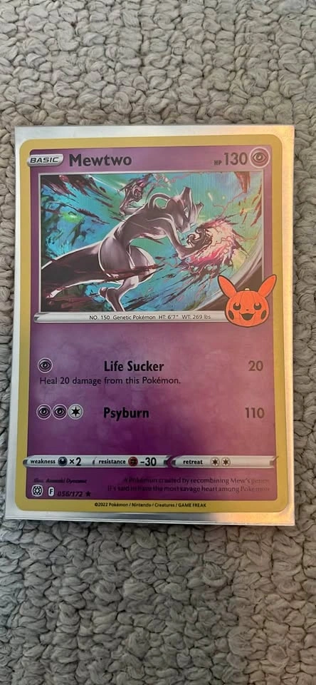 Mewtwo 056/172 Trick Or Trade Pokemon Card
