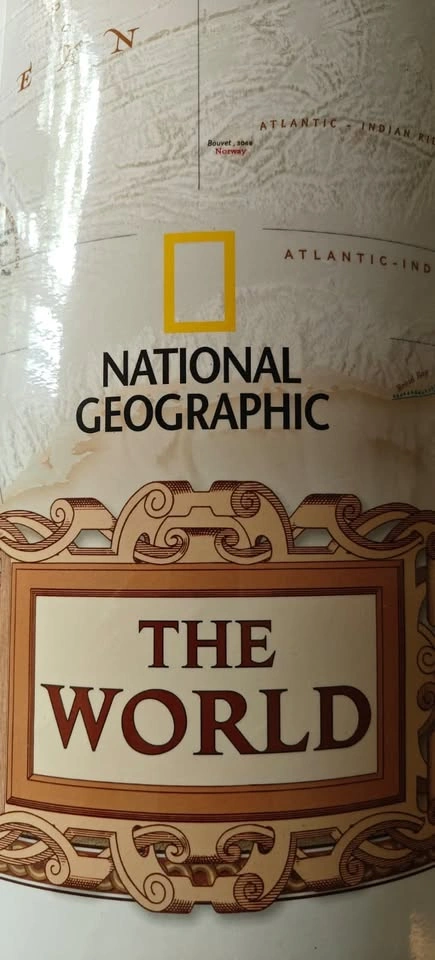 National Geographic Laminated World Map 46in X 37in - photo 2